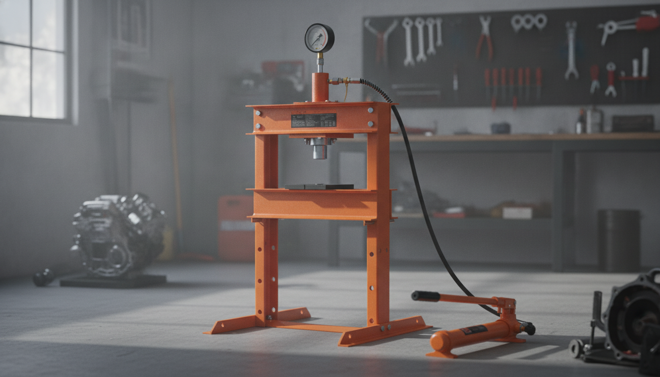 10-Ton H-Frame Hydraulic Shop Press w/ Adjustable Table