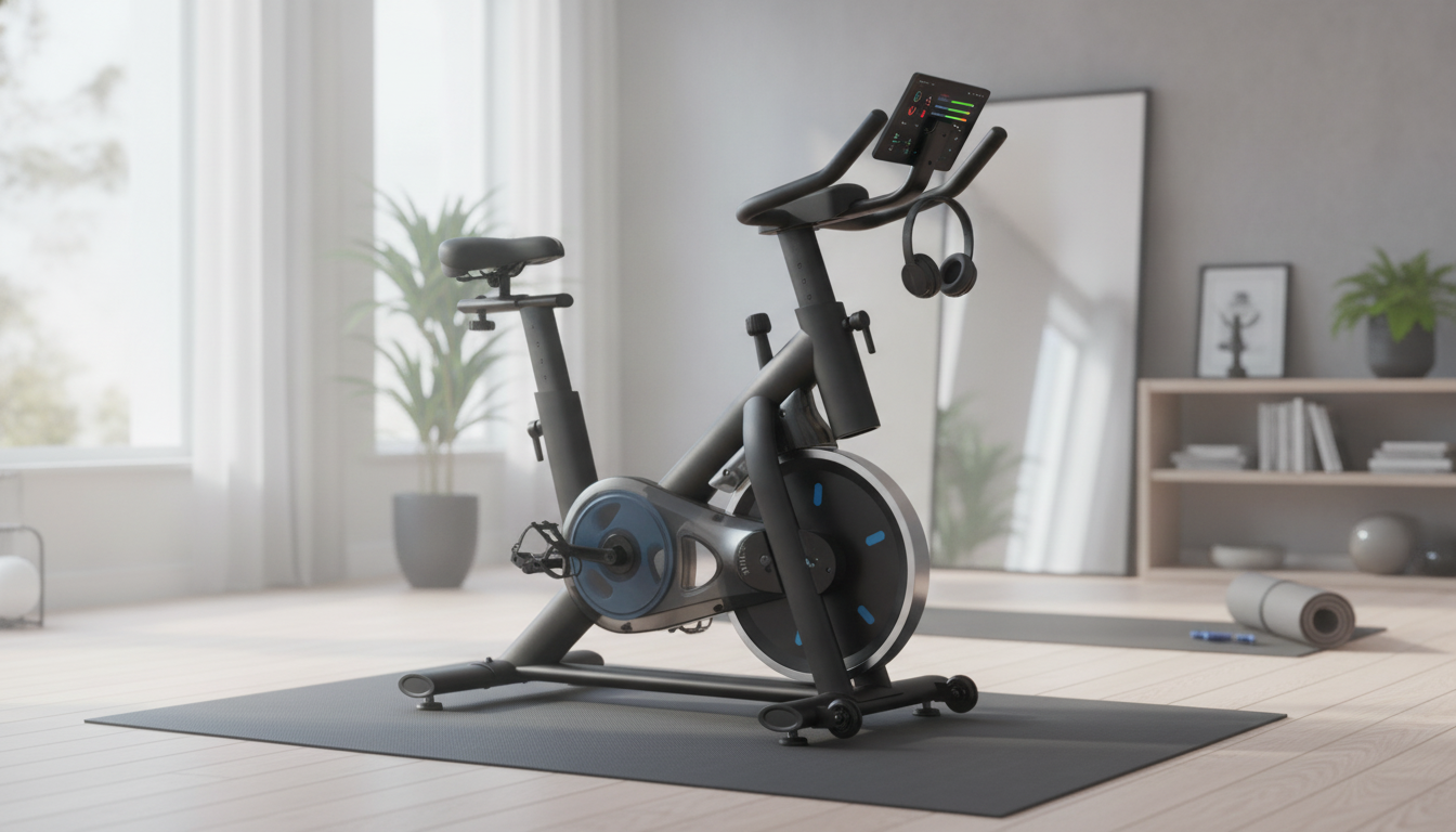 Quiet Indoor Cycling Bike: Tablet Mount + App Training