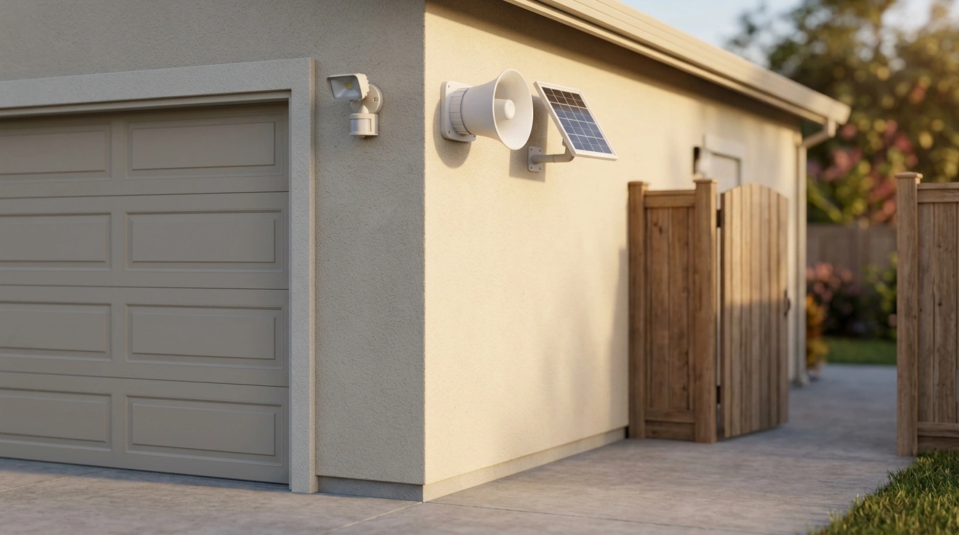120dB Wireless Siren: Indoor/Outdoor, Battery + Solar